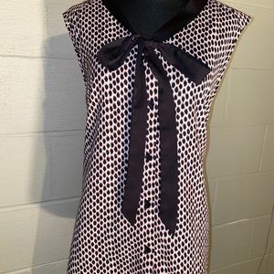 Pink and Black button-up blouse